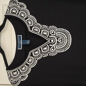 Karen Scott 100% Cotton Black and White Dress. Size 1X‎